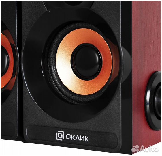 Колонки Oklick OK-161 2.0 темное дерево 6Вт
