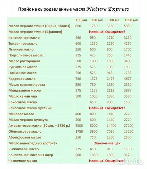 Амарантовое масло сыродавленное, 50 мл