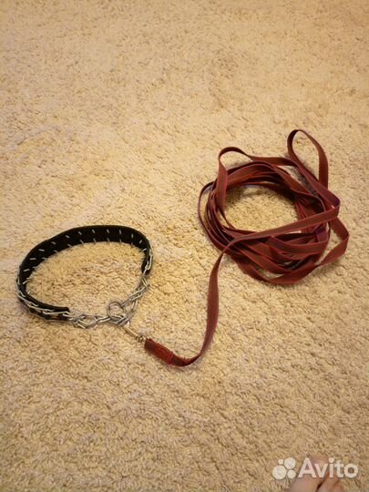 Ошейник строгач с поводком и просто ашейник новое