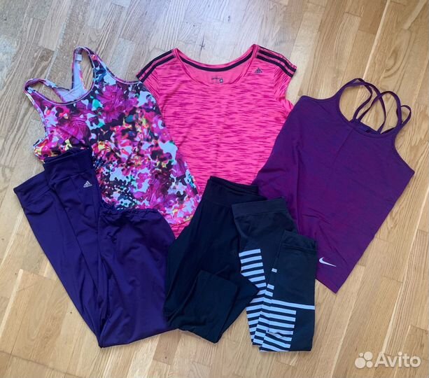 Adidas Nike оригинал брюки тайтсы майка футболка