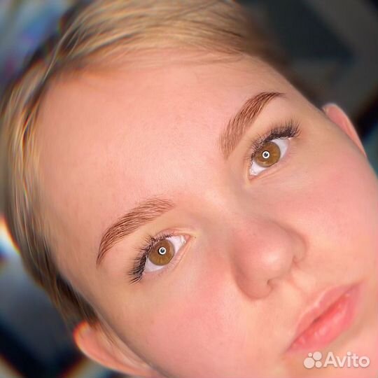 Окрашивание бровей хной, Долговременная укладка