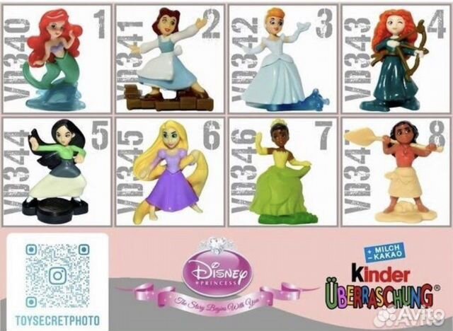 Киндер сюрприз Принцессы Диснея 2022-23