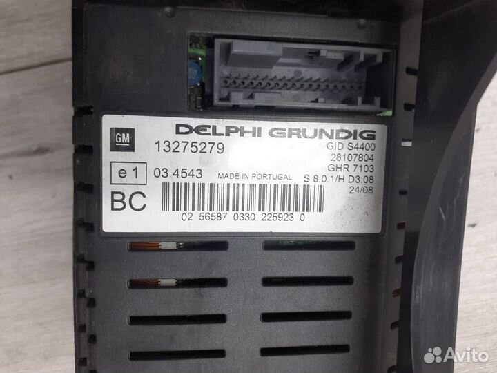 Дисплей информационный Opel Corsa D