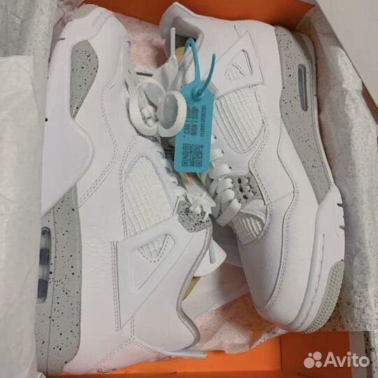 Оригинал Nike air jordan 4 white oreo