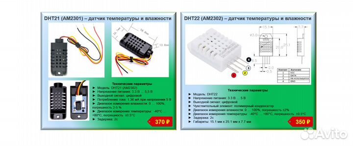 Sonoff TH16, AHT10, DHT21 (AM2301), DHT22 (AM2302)