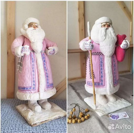 Реставрация Деда Мороза.Ватный Дед Мороз СССР