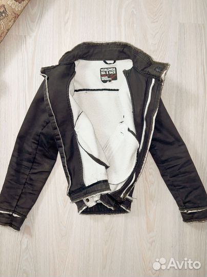 Джинсовая куртка теплая мужская