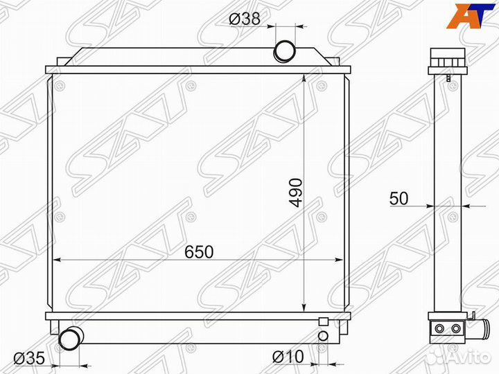 Радиатор toyota dyna/toyoace 97-02 15B-F BU102