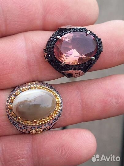 Кольца перстни серебро,натуральные камни