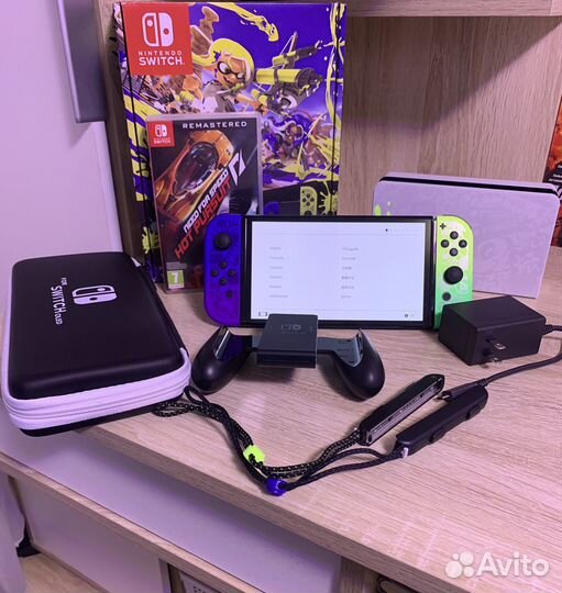 Nintendo switch oled splatoon 3 edition
