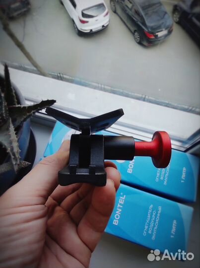 Набор: 1 л. огнетушитель + быстросъемное крепление