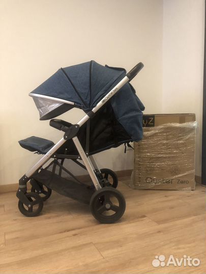 Коляска прогулочная Oyster Zero Regatta с накидкой