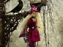 Ведьма шарнирная кукла ооак
