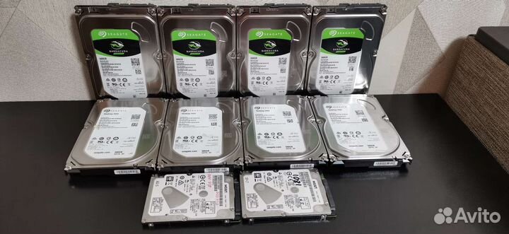 Жесткие диски SATA 500gb 3.5/2.5