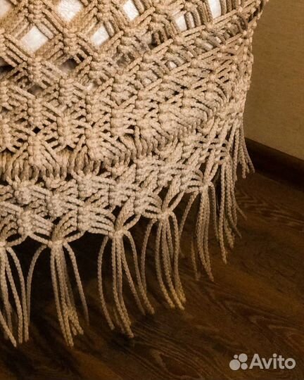 Подвесное кресло гамак, макраме