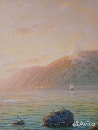 Пейзаж в багете, дл.107 см