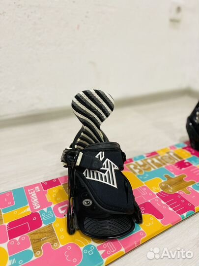 Сноуборд Burton Chicklet 130 + крепы Burton