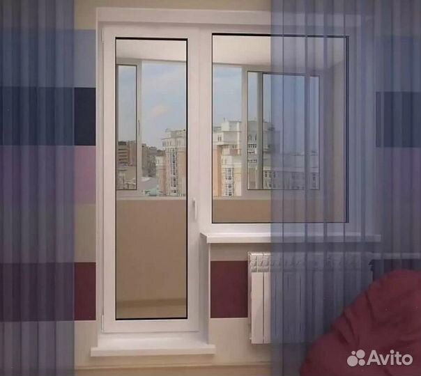 Балконный блок пластиковый