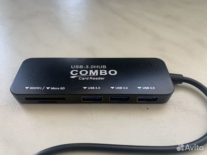 Концентратор переходник type-c на usb 3.0 SD+micro