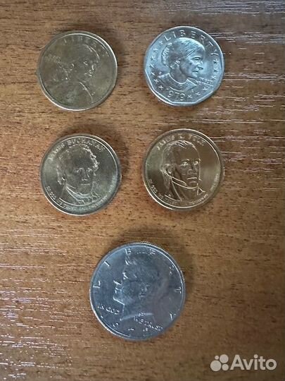 Монеты доллары США
