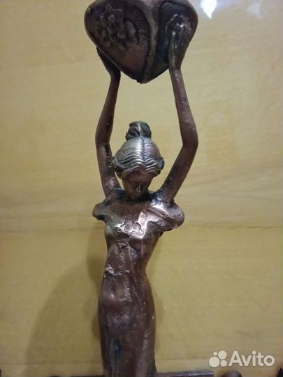 Подсвечники СССР металл материнство и медведь