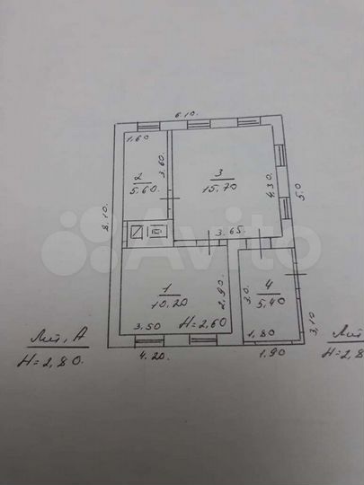 Дом 37,7 м² на участке 50,2 сот.