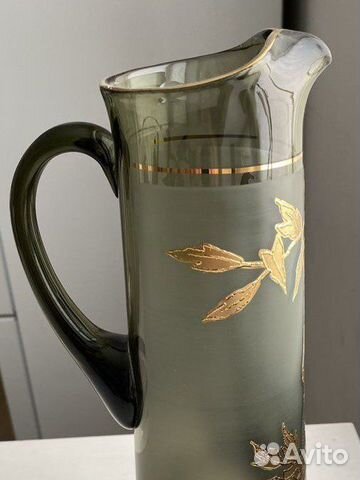 Кувшин богемское стекло чехословатское