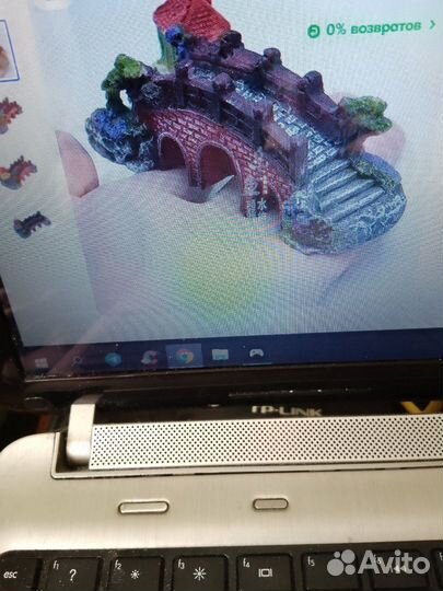 Аквариум для рыбок 10 л, зеркальная стенка