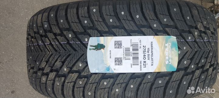 Nokian Tyres Hakkapeliitta 10p SUV 275/40 R21 и 315/35 R21 111T