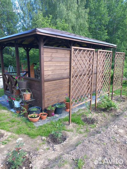 Шпалера деревянная. Решётка для растений