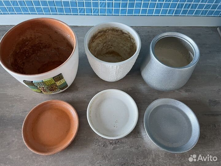Горшки цветочные керамические