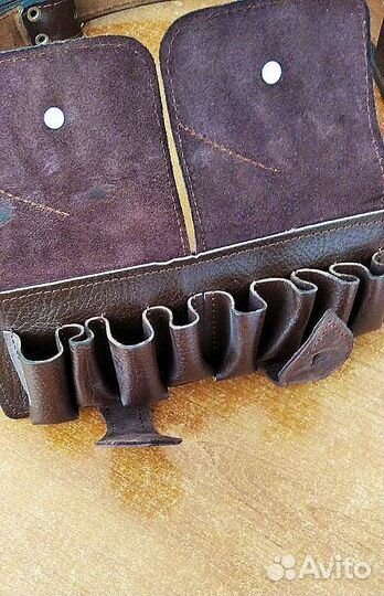 Патронташ кожа 12 калибр