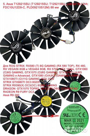 Кулеры для видеокарт sapphire, gigabyte, msi, asus