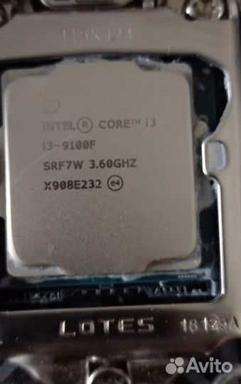 Материнская плата с процессором i3 9100f