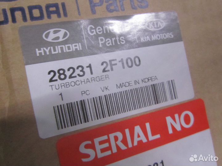 Турбина Sorento santa fe 282312f100