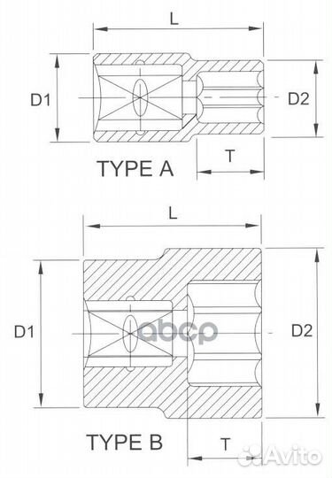 Головка торцевая 6гр. 3/8 17мм n3017 Licota