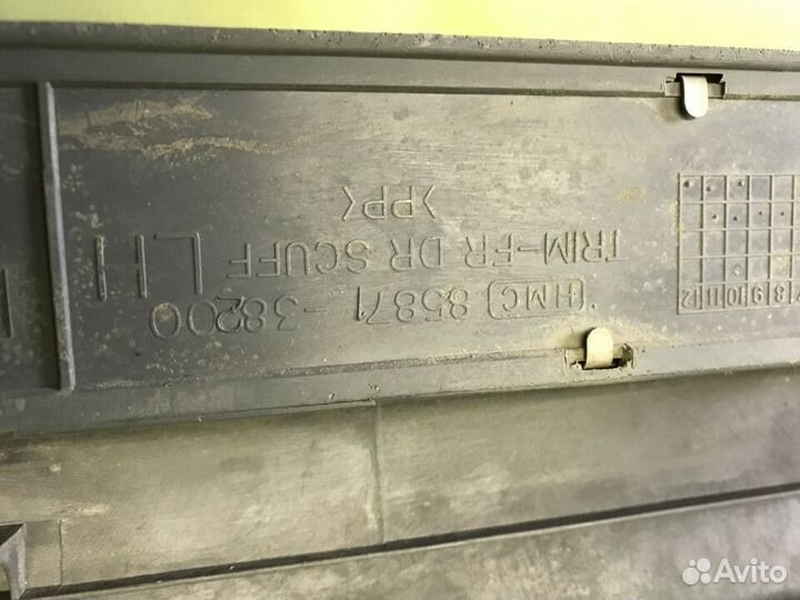 Киа Оптима 1 накладки порогов внутренние