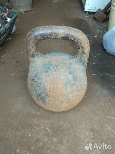 Гиря 24 кг, 16 кг