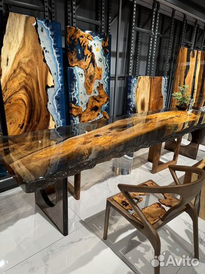 Столы стулья из эбоксидной смолы