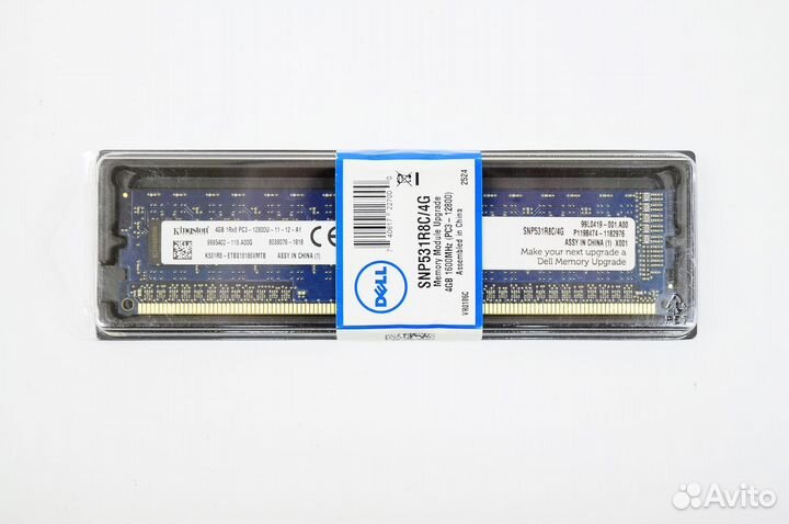 4GB DDR3-1600 PC3-12800 Kingston snp531r8c/4g