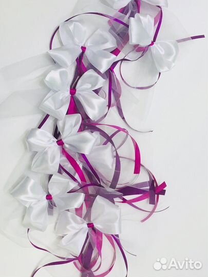 Украшение на свадебный автомобиль