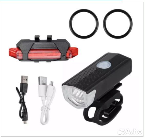 Комлект велофонарей. Передний + задний. Новые