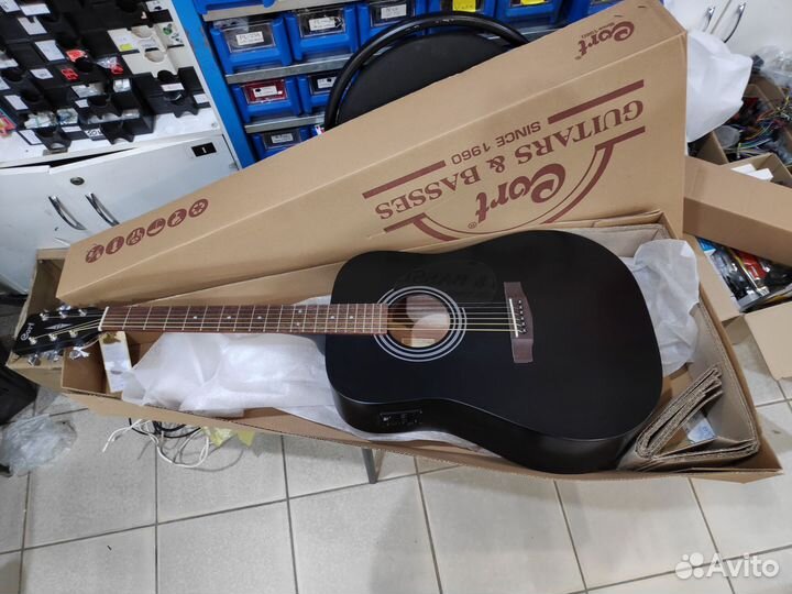 Электро-акустическая гитара Cort AD810E-BKS черная