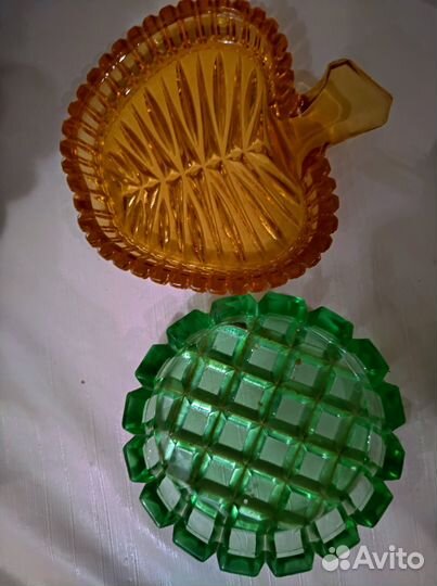 Розетки СССР Богемия стекло