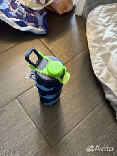 Бутылка для воды складная силиконовая