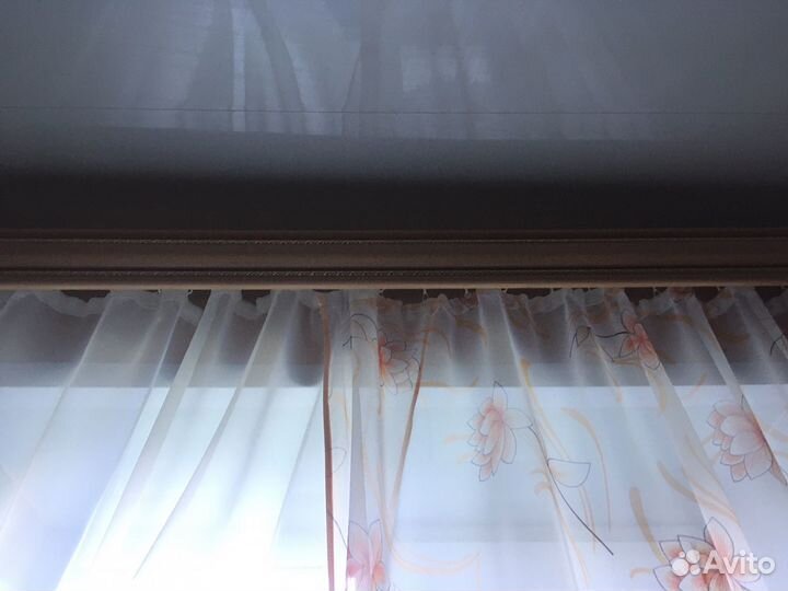 Тюль с карнизом