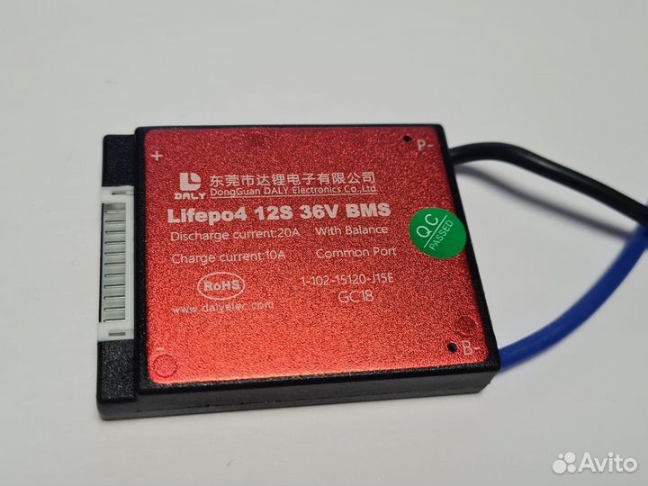 Плата контроля BMS lifepo4 12S 36V 20A