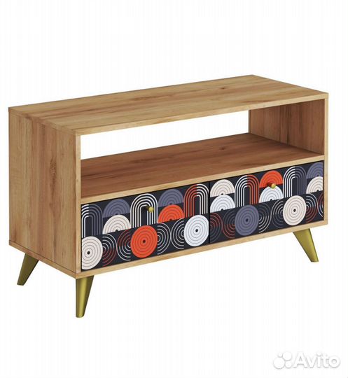 Фьюжн Тумба тм-005 Дуб Крафт Золотой vinil