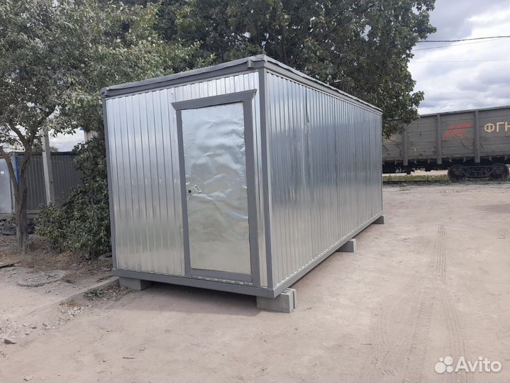 Блок контейнер утепленный в комплекте с электрикой