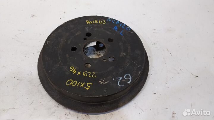 Барабан тормозной toyota Ractis P12 10-16 Задний 2